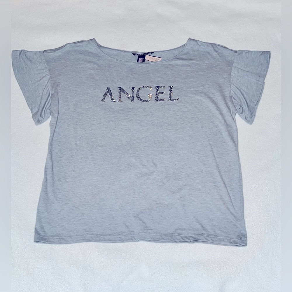 Victoria's Secret Angel Short Sleeve Tee in Light Blue